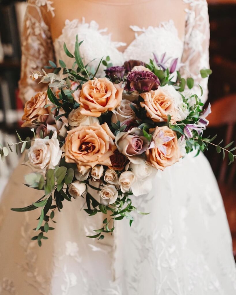 Gardening Elegant-Wedding-Accents-819x1024 Toffee Brown Roses for a Rustic, Warm Look