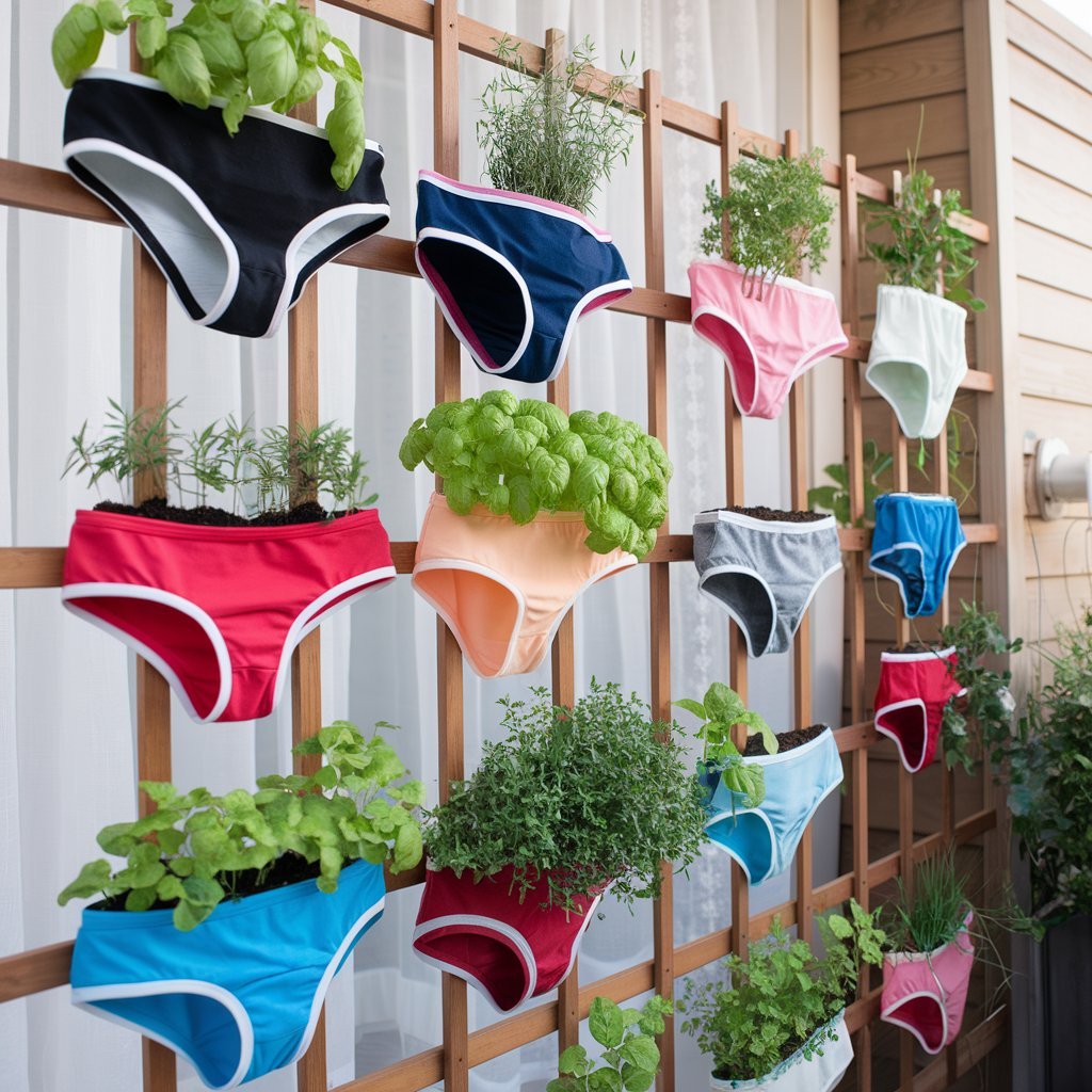 Gardening Underwear Repurposed Undergarments as Plant Pots : A Quirky and Sustainable Gardening Trend (2024)