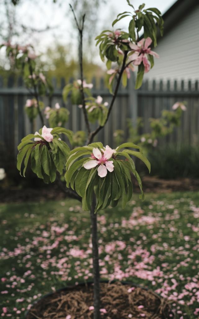 Gardening Growing-Peach-Blossoms-640x1024 The Enchanting Peach Blossom : A Symbol of Spring and Renewal
